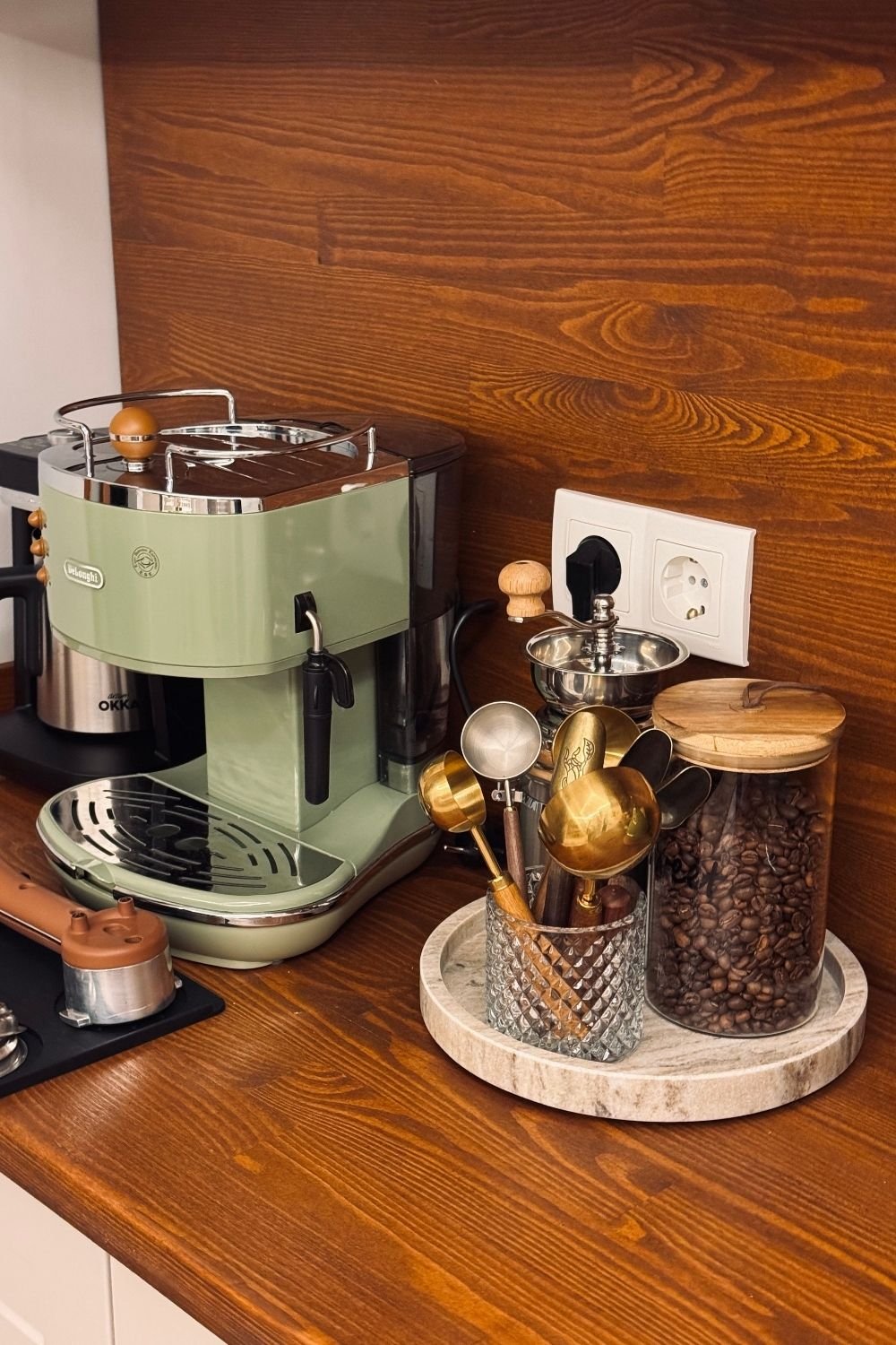 Small Home Coffee Bar Ideas That Make Better Use of Awkward Kitchen Corners